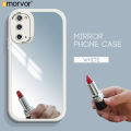 AMORVOR for Samsung S20 Back Cover Soft Silicone Slim Mirror Solid Color Back Shockproof Protective Phone Case. 