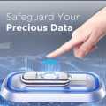 EAGET FU68 Fingerprint Encryption USB Flash Drive 32G 64G 128G 256G Type-C USB 3.2 Data Encryption Stick,USB Memory Storage Disk. 