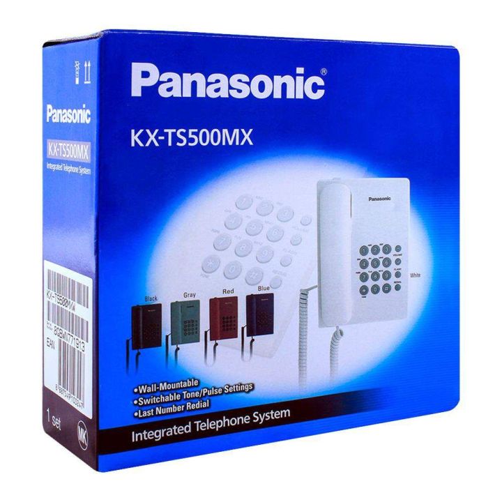Panasonic KX-TS500 - Integrated Corded Telephone - White