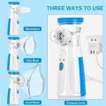 Portable Mesh Nebulizer Machine for Adults & Kids | Rechargeable Medicine Inhaler Nebulizer for Breathing Relief, Cough, Asthma | Masks for Kids & Adults. 