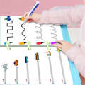 Gadgeztan Magical Tracing Workbook Set, Reusable Calligraphy Copybook, Practice Drawing Book for Kids, Pen Control Training Drawing Book, Handwriting Practice Copybook for Kids (64pages). 