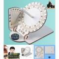 STEM DIY equatorial sundial Science and technology ancient timer small handmade model children's sun clock DIY assembly teaching aids. 