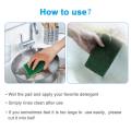 10 pcs Kitchen Bowl/ Dish Wash Clean Scrub Sponge Cleaning Pads Green - Scrub Pad. 