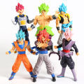 Pack of 6 - Dragon Ball Jiren Goku Son Vegeta Brolly Frieza Cell Gohan Black Rose Ultra Instinct Son Action Figure PVC Collectible Model Toy – 18cm. 