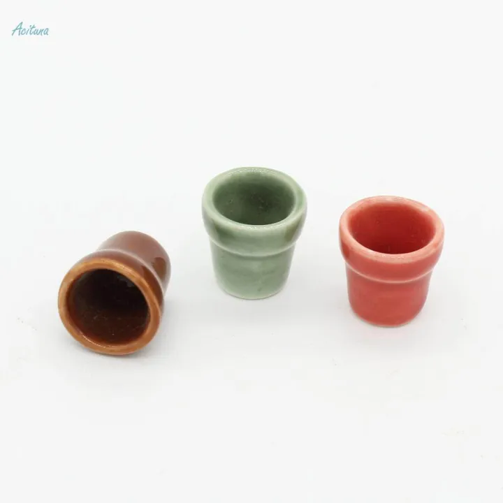 3%20Piece%20Porcelain%20Miniature%20Flower%20Pot%20Toy%20For%201%20/%2012%20-%20Image%206