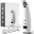 5 in 1 derma suction blackhead remover machine - rechargeable electric facial pore cleaner removes acne, dust, oil, blackhead & whitehead - rechargeable facial blackhead and acne remover for oily and dry skin for men and women - blackhead suction tool. 