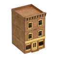 Wooden House Assemble Unpainted 1/72 Building Model House Diorama Layout. 