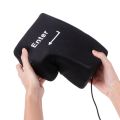 Big Enter Supersized Key USB Pillow Office Desktop Travel Nap For Anti Stress Relief. 