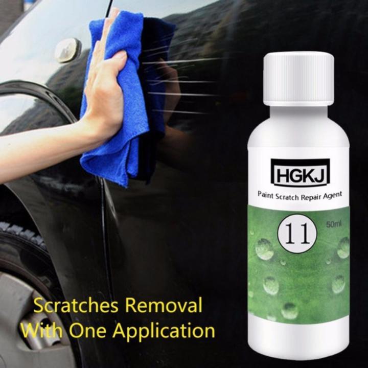 HGKJ 11 Car Seat Interiors Cleaner Window Glass Liquid Leather Plastic Renovator Wax Automotive 50ML