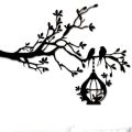 Birds On Tree wood  Wall Art, Wall Art Gift For Bird Lover, Birds On Branch Wall Art For Farmhouse Decor, wood Art Gift For Nature Lover new design wooden wall art. 