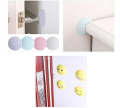 2 Pcs - Door Knob Wall Shield Round Soft Rubber Wall Protector Self Adhesive Door Handle Bumper Guard. 