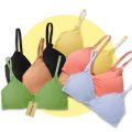 SHOPBOP Fancy Triangle Cup Girls Bra – Soft Stretchable Blouse | Beautiful Back Design | No Hooks or Wires | Multicolors | Free Size Fits 28 to 36. 