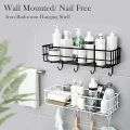 Dream Enterprises 1Pcs Punch-Free Storage Rack Wall Shelf Bathroom Accessories Rack Bedroom Storage Basket Household Organize Tools Kitchen Supplies Holder. 