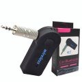 Car Bluetooth Adapter 3.5mm For AUX Audio Stereo Receiver Music With MIC, Usb Bluetooth Wireless Music Audio Receiver & Adapter For Car with 3.5mm Aux Best Quality - Black. 