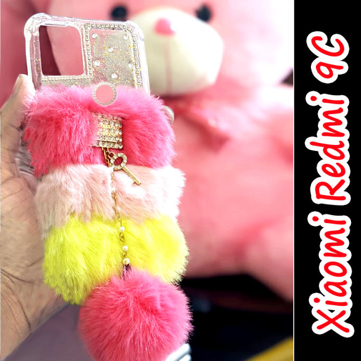 Xiaomi Redmi 9C Back Cover Case - Ladies Fancy Phone Cover for Girls - Light Multicolor