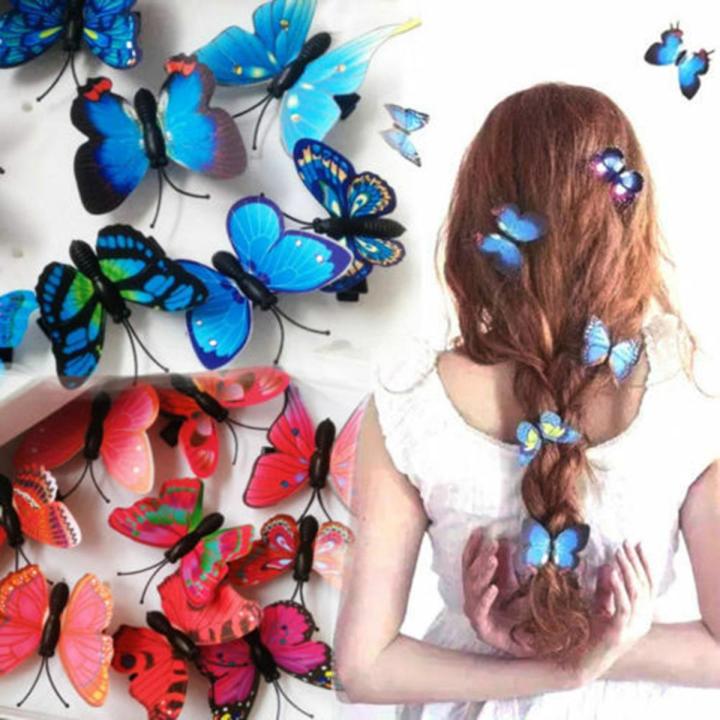 5Pcs Colorful Butterfly Hair Clips Parrty Dressing Accessories
