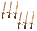 Pack of 12 Ertugul Ghazi Swords IYI, Collection and Action Toys-Ertugrul Sword-Toy for Kids, Ertugrul Talwar, Ertugrul Knife, Ertugrul Fighting Knife, Dirilis Ertugrul Toys - 12 Inches Wooden Sword. 