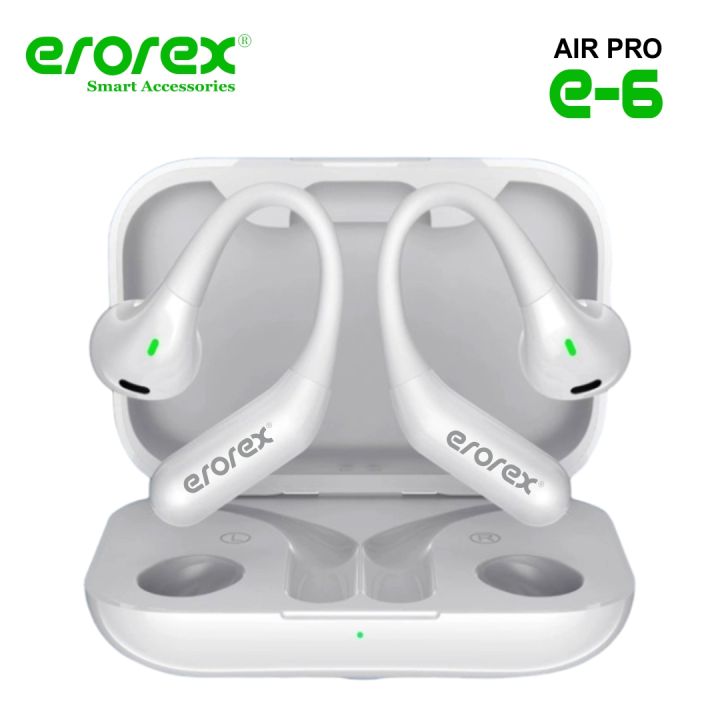 erorex AirPro E-6 OPNE-EAR Wireless Earbuds Bluetooth Earphone Sport Running Headset Built-in Mic Earbud ﻿Waterproof Headset HIFI Sound Headphone