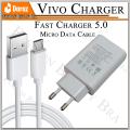 Fast Charger 44 watt + Micro Type Data Cable 5.0 Fast Charging for All Android Mobile Phones. 