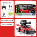 Remote Control Rechargeable Gel Blaster Ball Shooter 4 Channel Car Toy Car With 1000 Gel Balls - 8 inches - Red. 