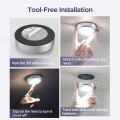Pack of 2 LED Tap Touch Lights for Kitchen Cabinet & Wardrobe | One Touch Push ON/OFF Night Light | Battery Operated Self Adhesive LED Lamp. 