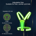 LED Reflective Vest Running Gear, High Visibility Running Vest USB Rechargeable Running Lights for Runners with Armbands Easy Install. 