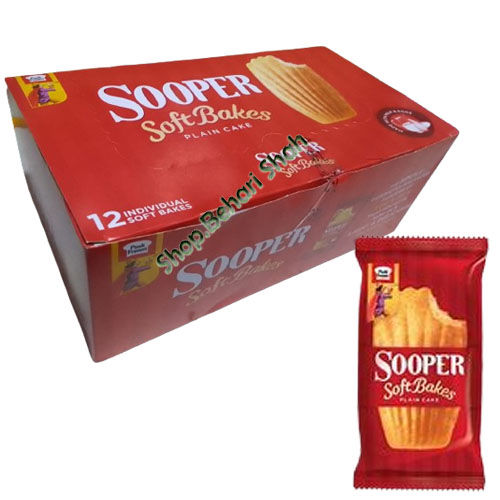 Sooper Soft Bakes Plain Cake (1 box in 12pcs)