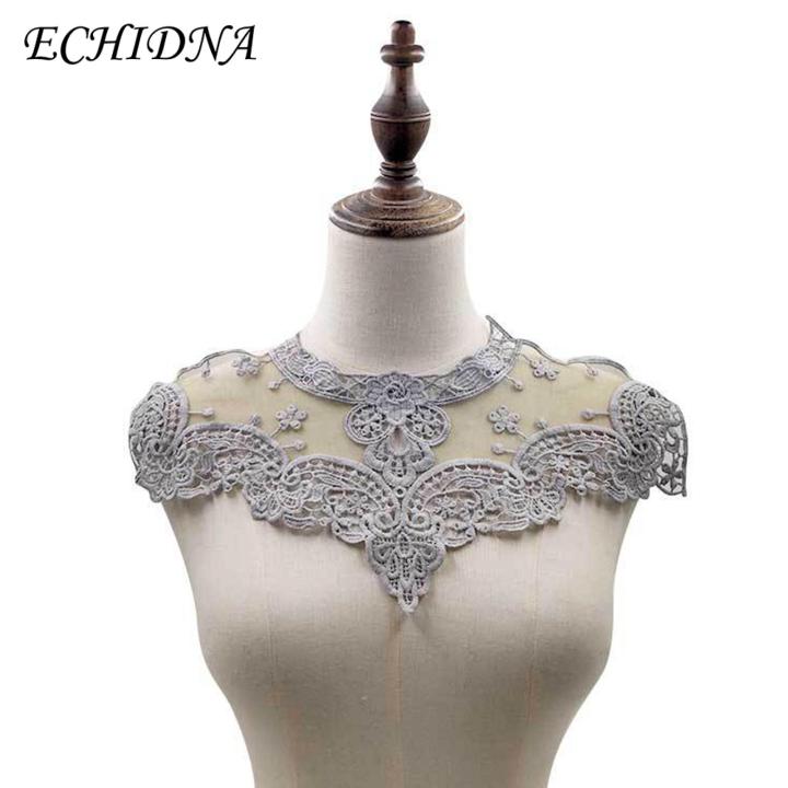ECHIDNA Lace Fake Collar Hollow Design Multi-Color Lace Neck Collar