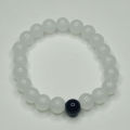Beautiful Transparent and Black Glass Bead Friendship beautiful Bracelet for Couples, Bestfriends, Boys and Girls. 