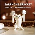 Dance Cat Wireless Headphone Stand Pen Holder Headset Holder for AirPods 1&2 and Pro Desktop Display. 