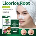 Aichun Beauty 5pcs Licorice Root Nose Mask Salicylic Acid Remove Blackheads Nose Cleaner Herbal Control Oil White Nose Pore Strips For Girls , Men & Women AC3208. 