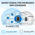 RANGEXTD WiFi Extender with Ethernet Port 300mbps, 2.4 GHz Wireless Repeatr  WiFi Signal Booster. 
