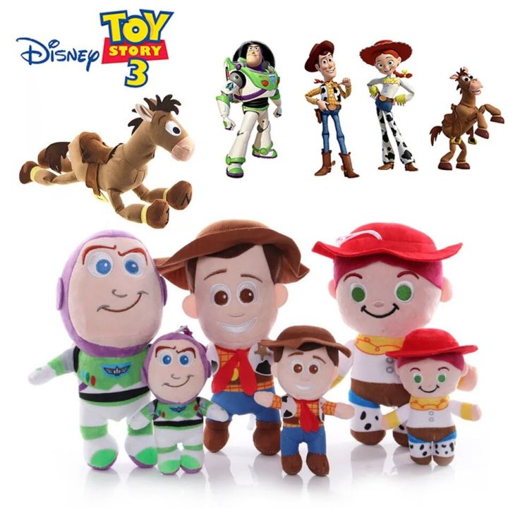 CGGJNUOH Disney Toy Story Woody Sheriff Bass Bullseye Stuffed Animals Cute Horse Cartoon Plush Doll Birthday Gift For Kids Plush Toy