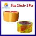 2Pcs Carton Packing Tape Scotch Tape Brown Tape 2 Inch 35 yards Length super Adhesive Tape High Quality. 