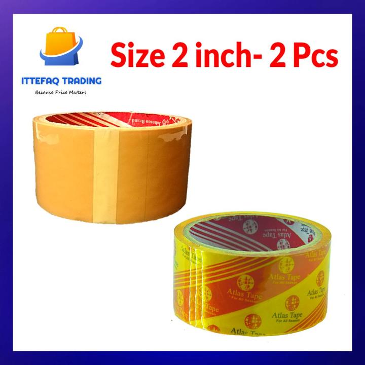 2Pcs Carton Packing Tape Scotch Tape Brown Tape 2 Inch 35 yards Length super Adhesive Tape High Quality