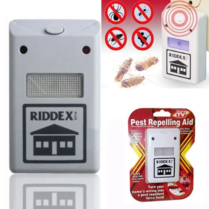 Riddex Plus Pest Repeller for Rodents and Insects, Plug-In Indoor ...