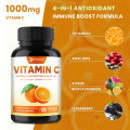 Pslalae Vitamin C Supplement with Elderberry and Citrus Bioflavonoids, Children's Immune Booster Supplement, Vitamin C Capsules. 
