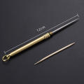 material Toothpick Stylish Portable size Multifunctional design Toothpick Bottle-shaped tube Portable toothpick for Camping. 