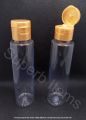 Hair Oil Bottles 100ml Transparent Bottle with Golden Cap/ Travel Bottles / Plastic Bottles for Oil, Sanitizer, Lotion, Handwash, Shampoo Bottle Empty / Refillable Bottle Empty Plastic Push Bottle. 