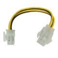 4 Pin for PC CPU Power Lead Connector Wire 4 Pin Male To 4Pin Female Cord Connector Male to Female Extension Adapter Extention Power Cable PSU Extension Cable Power Supply Extension Cable. 