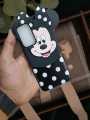 OPPO A52 Hello Kitty With Hanging Chain Soft and slim Matt Color Button Camera Protection TPU Design Case Matte Scrub Shockproof Back Cover. 