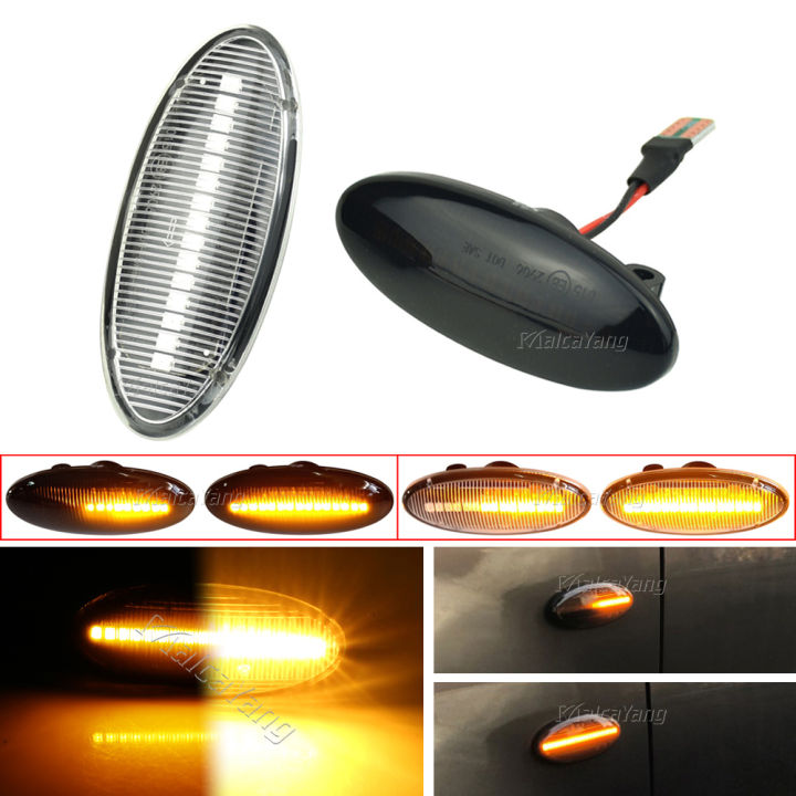 For Nissan Qashqai Dualis Juke Micra March Note X-Trail Leaf NPl 300 NAVARA Sequential Dynamic LED Side Marker Turn Signal Lights