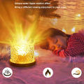 LED Water Pattern Light High Energy Efficiency USB Dynamic Water Pattern Light Stepless Brightness Adjustment Bedside Lamp 5V for Room. 