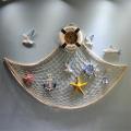 Sailor Style Home Door Wall Hanging Fishing Net Seaside Beach Shell Nautical Party Decoration Sail Wall Net Party. 