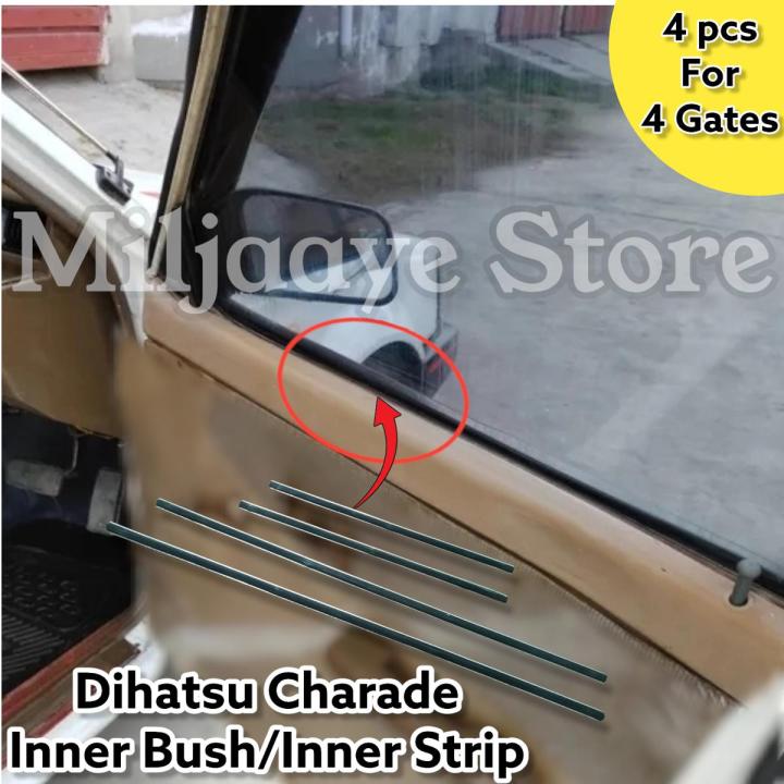Dihatsu Charade Inner Strips/Inner Brush 4pc For Gates Full Set With Steel Frame For All Doors