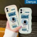 dienya For Honor V30 Pro Case Cartoon Space Astronaut Colorful Lovely Cream Wave Border Soft Clear Shockproof Phone Cases. 