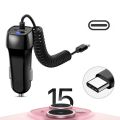 Car Charger Car USB Quick Charger 3.0 For IPhone 15 Pro Max/15 Plus/15 Pro Micro Type C Fast Cable For Mobile Phone L0F1. 