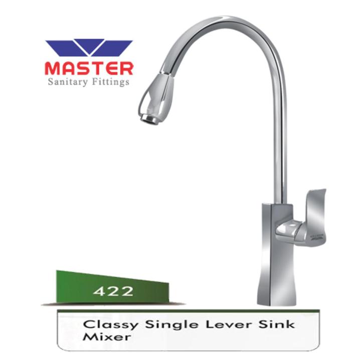 Master Classy Single Lever Kitchen Sink Mixer 422 Chrome