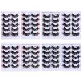 8D Makeup Lashes Volume Thick Fake Eyelashes Cosplay False Eyelashes Colored Lashes Fluffy Mink Lashes Lashes with Color. 