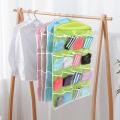 16 Pockets Hanging Pouch Closet Holder Storage Organizer, Multi layer Hanging Storage Bag Case Organizer Pouch for Socks, Pants, Underwear, Small Items etc. 